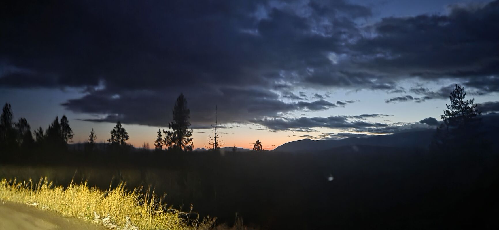 Summer clouds over Selkirk mountains